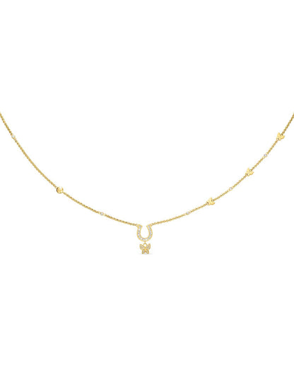 Cerruti CIJLN0000802 Papillon Necklace In Gold Plated Steel