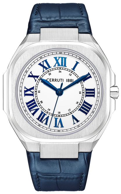 Cerruti CIWGA0050101 Leadri Blue Leather Strap