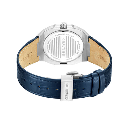 Cerruti CIWGA0050101 Leadri Blue Leather Strap