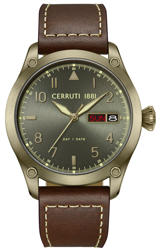 Cerruti CIWGB0023103 Borgatello Brown Leather Strap