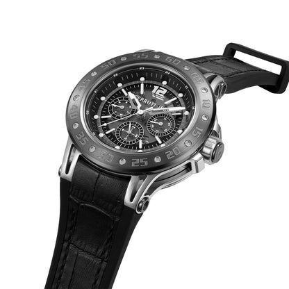 Cerruti CIWGB0042301 Velletri Black Leather Strap