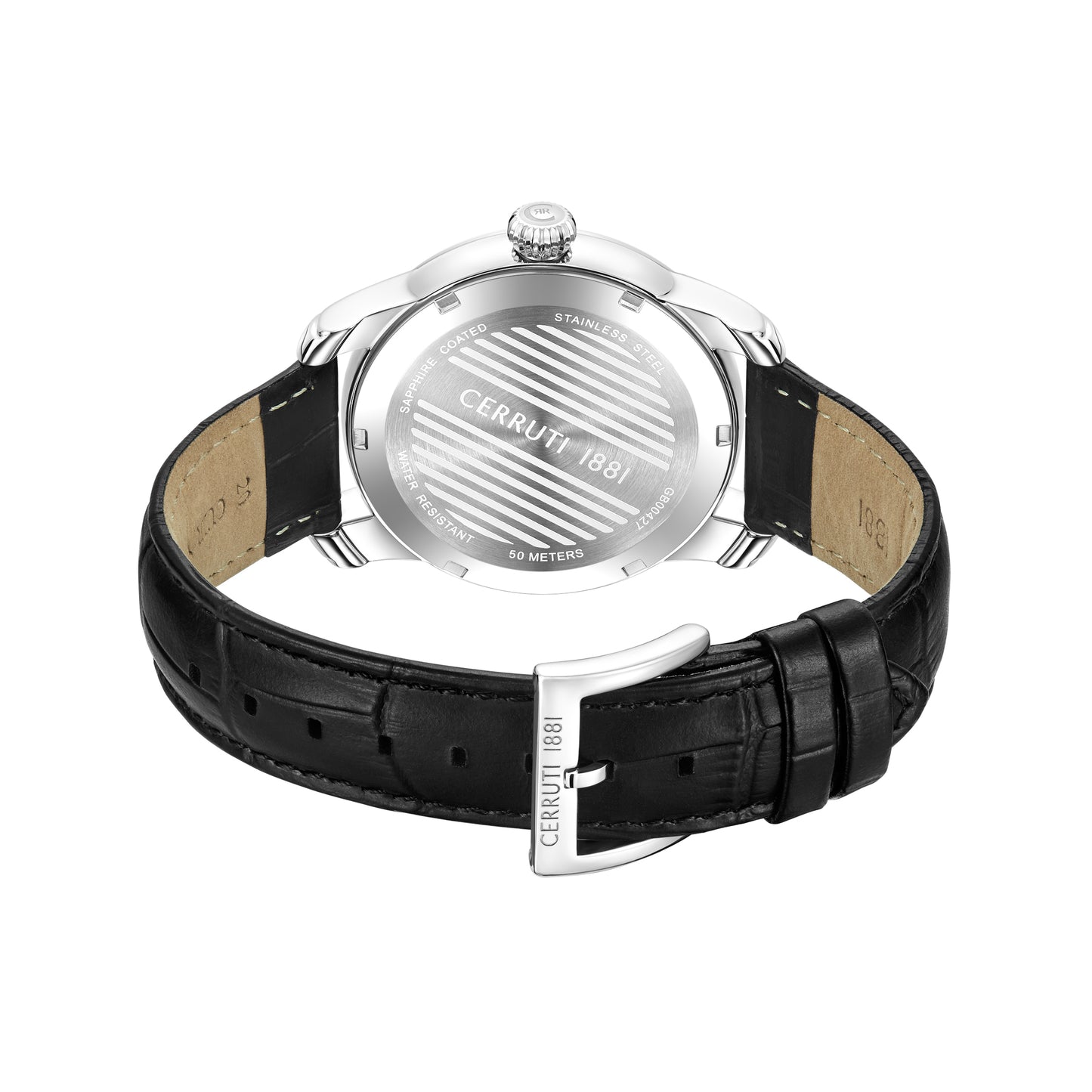 Cerruti CIWGB0042701 Balvano Black Leather Strap