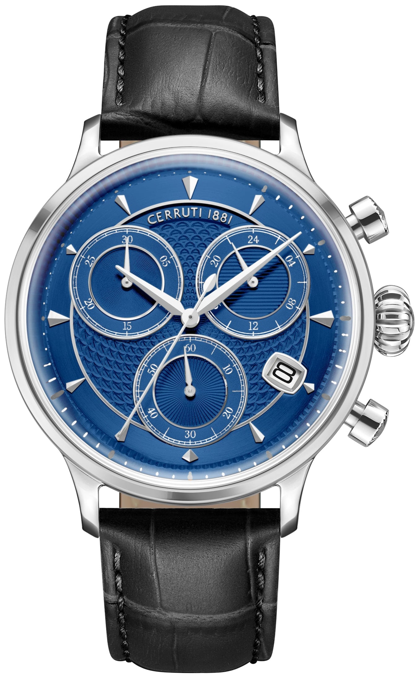 Cerruti CIWGC0073303 Dervio Chronograph Black Leather Strap