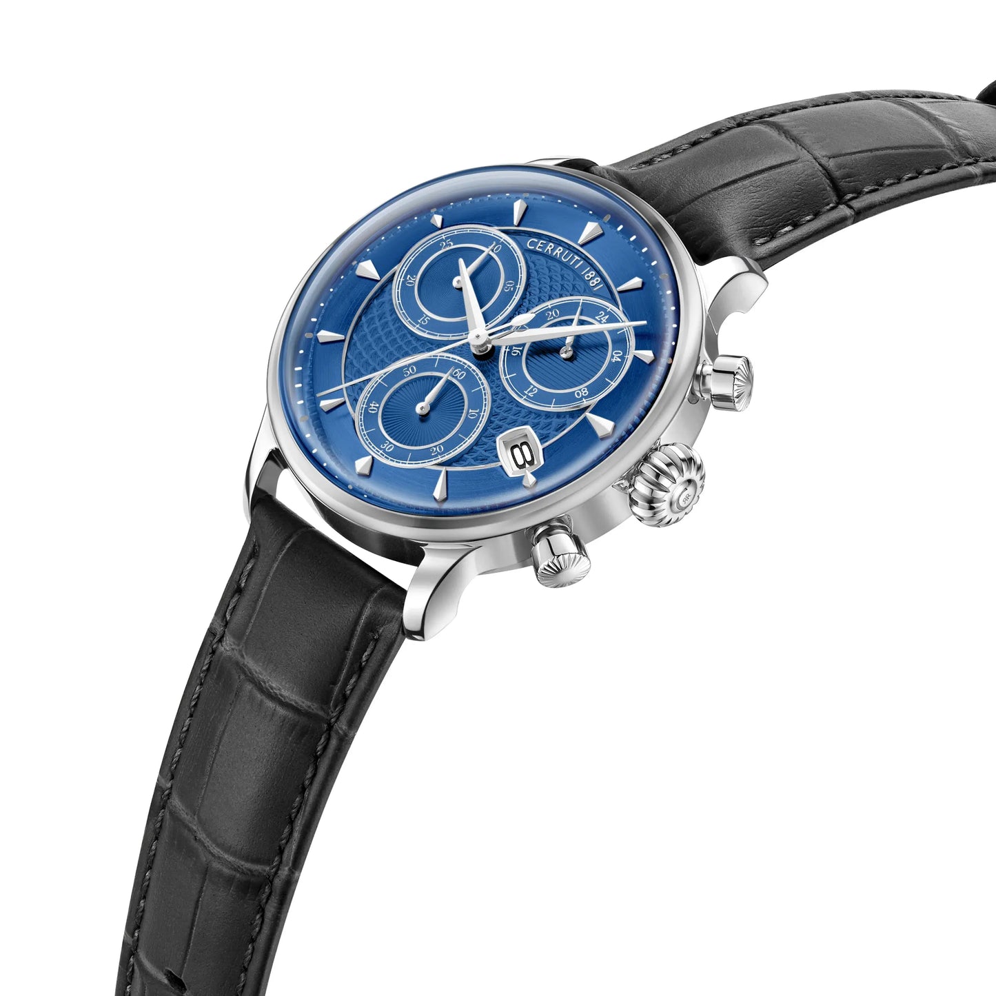 Cerruti CIWGC0073303 Dervio Chronograph Black Leather Strap