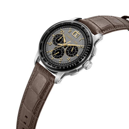 Cerruti CIWGC0084602 Petroio Chronograph Brown Leather Strap