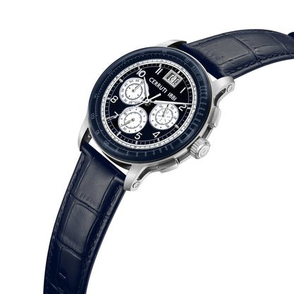 Cerruti CIWGC0084603 Petroio Chronograph Blue Leather Strap