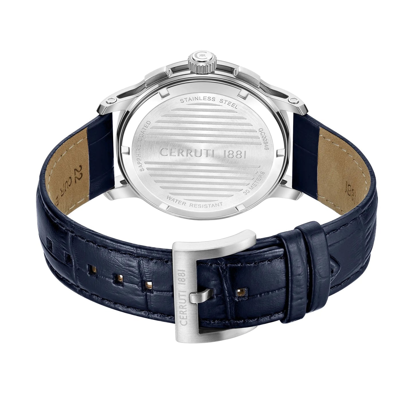 Cerruti CIWGC0084603 Petroio Chronograph Blue Leather Strap