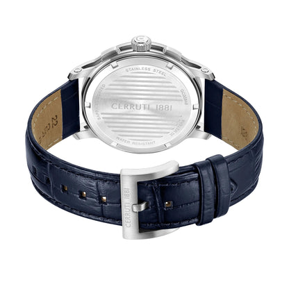 Cerruti CIWGC0084603 Petroio Chronograph Blue Leather Strap