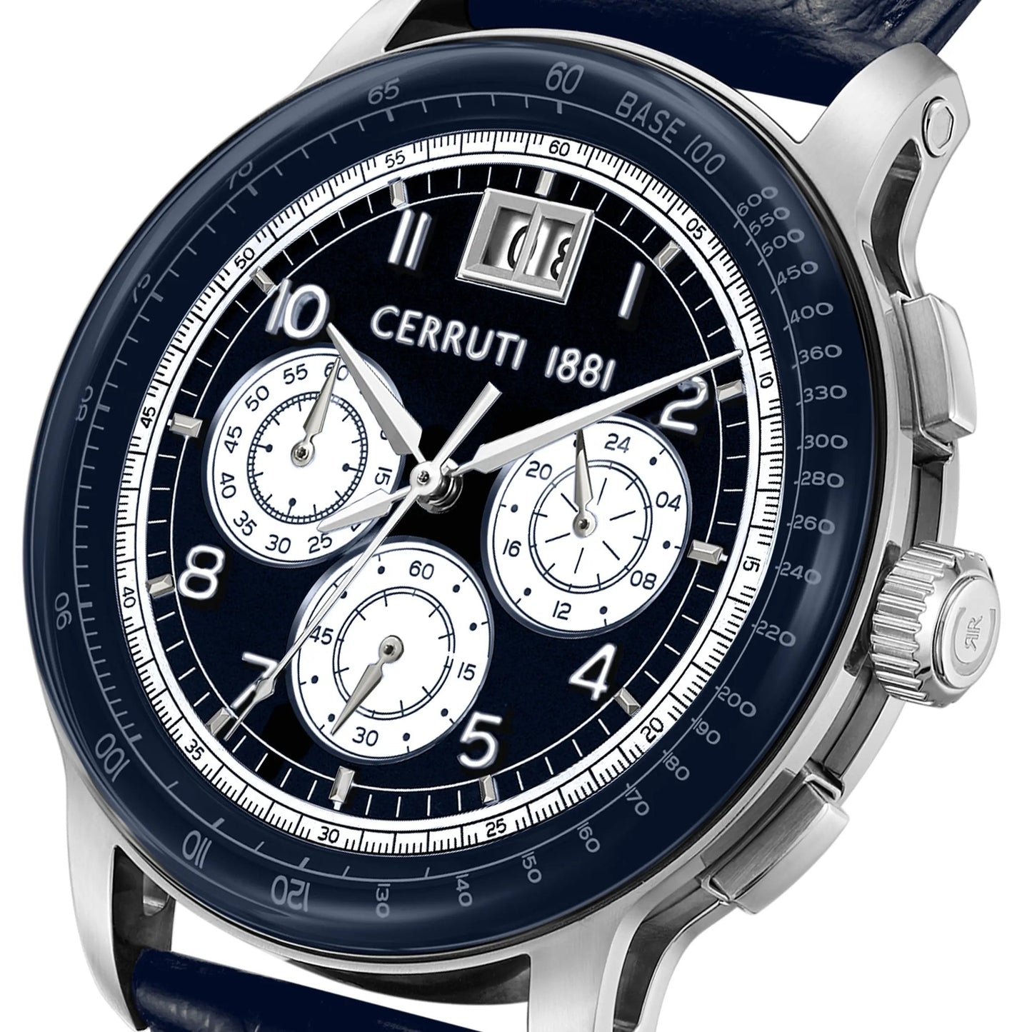 Cerruti CIWGC0084603 Petroio Chronograph Blue Leather Strap