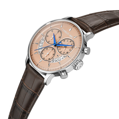 Cerruti CIWGC0110202 Dervio Chronograph Brown Leather Strap