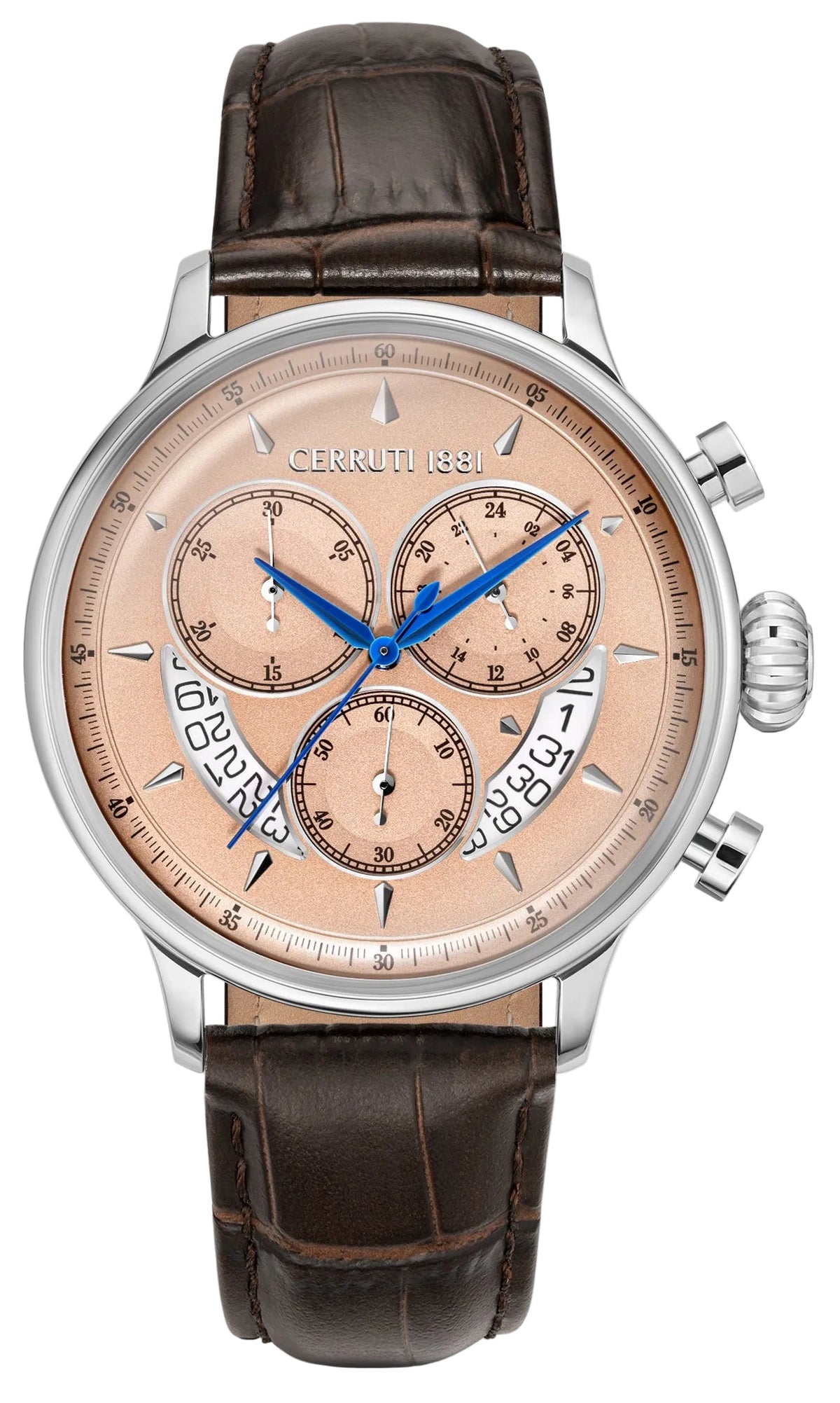 Cerruti CIWGC0110202 Dervio Chronograph Brown Leather Strap