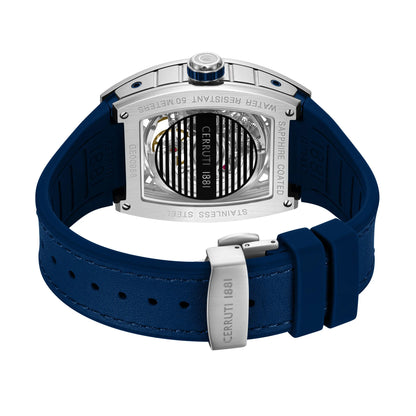 Cerruti CIWGE0095802 Calliano Automatic Blue Leather Strap