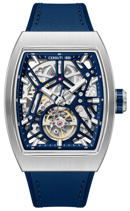 Cerruti CIWGE0095802 Calliano Automatic Blue Leather Strap