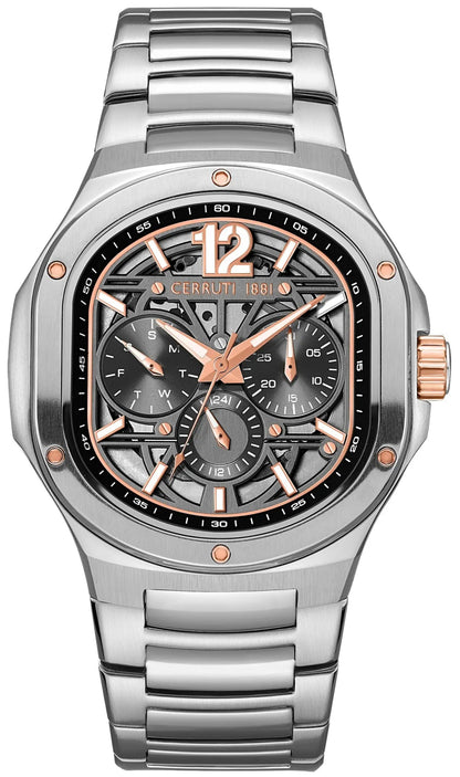 Cerruti CIWGK0072301 Trento Silver Stainless Steel Bracelet