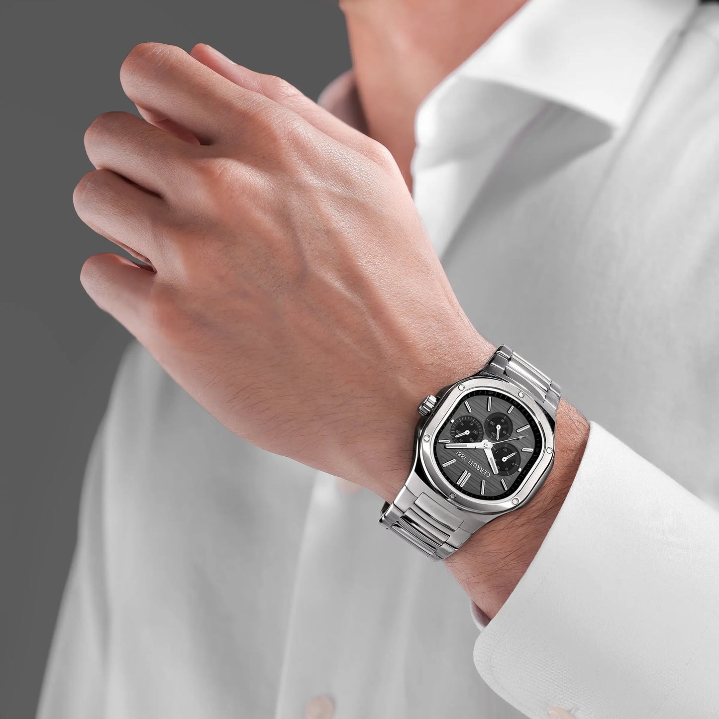 Cerruti CIWGK0096001 Trento Multifunction Stainless Steel Bracelet