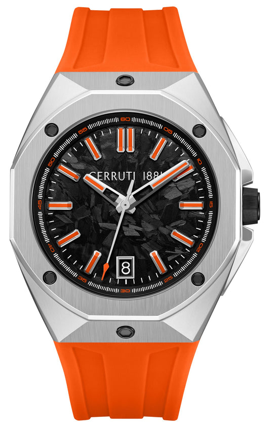 Cerruti CIWGM0096303 Arezzo Orange Silicone Strap