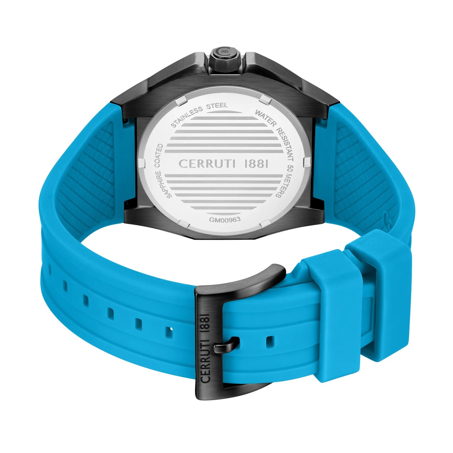 Cerruti CIWGM0096304 Arezzo Blue Silicone Strap