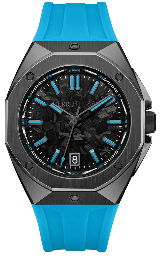 Cerruti CIWGM0096304 Arezzo Blue Silicone Strap