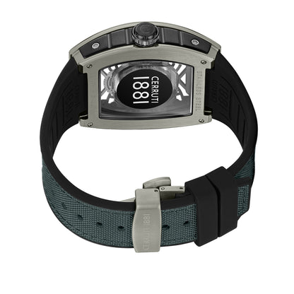 Cerruti CIWGN0019502 Galliano Grey Textile-Silicon Strap