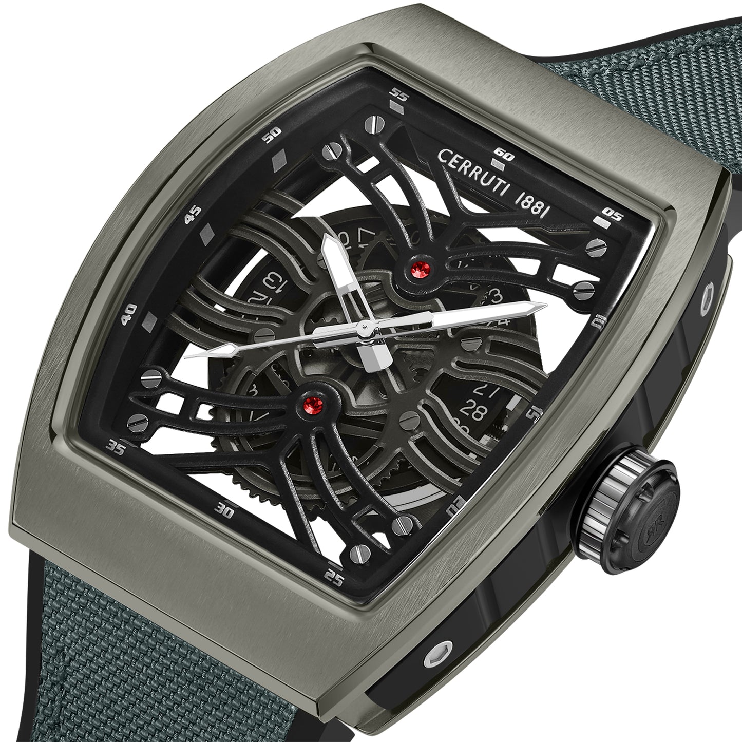 Cerruti CIWGN0019502 Galliano Grey Textile-Silicon Strap