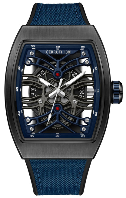 Cerruti CIWGN0019505 Galliano Blue Textile-Silicon Strap