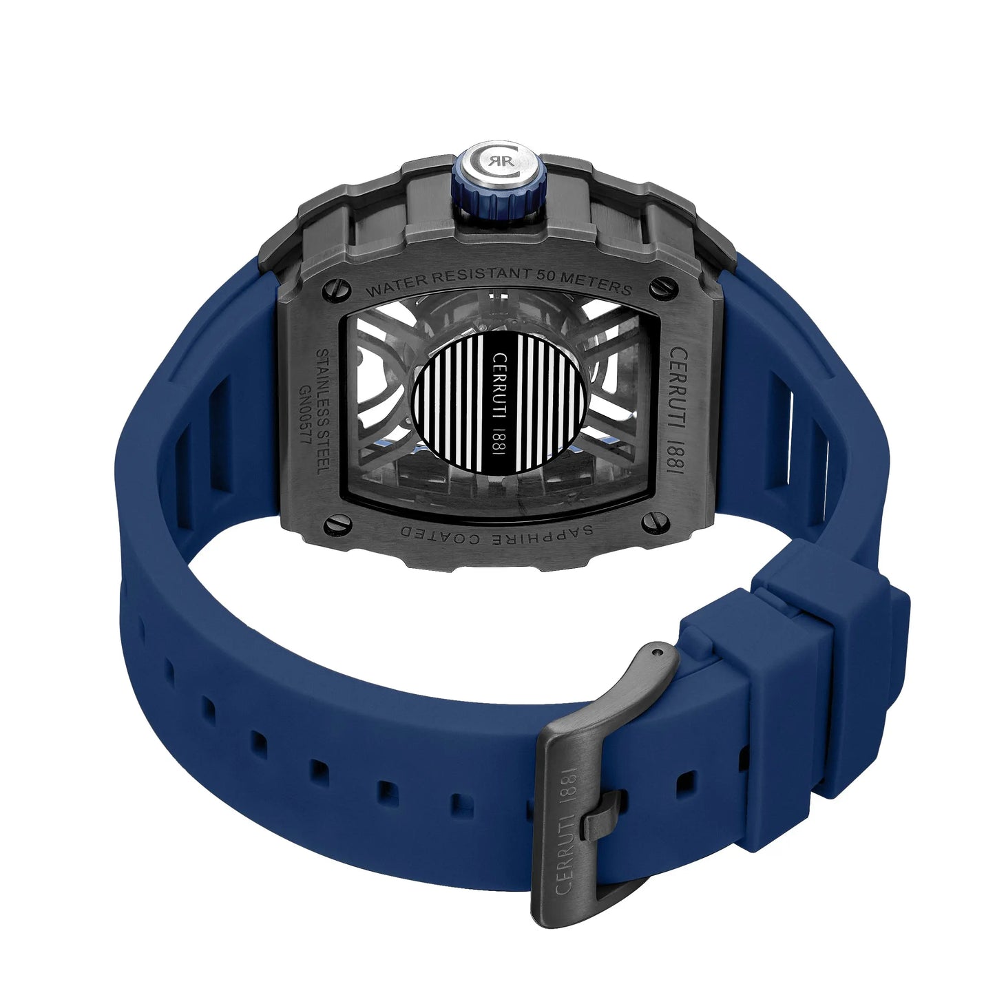 Cerruti CIWGN0057702 Gubbio Blue Silicon Strap