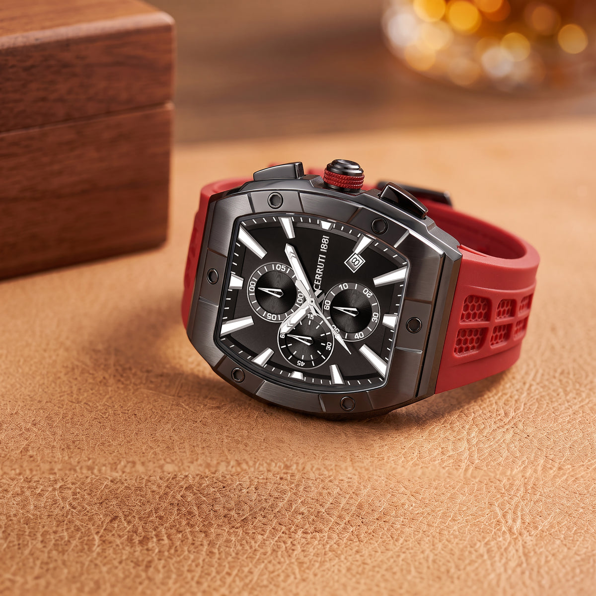 Cerruti CIWGO0000405 Macerata Red Silicone Strap