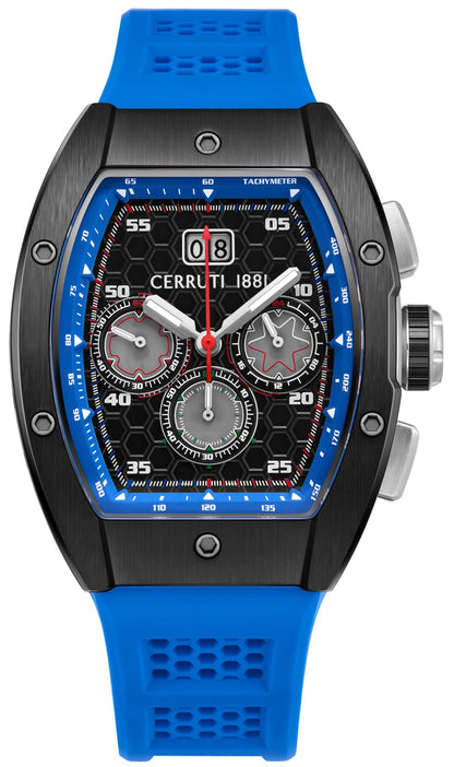 Cerruti CIWGO0042401 Ovaro Chronograph Blue Silicone Strap