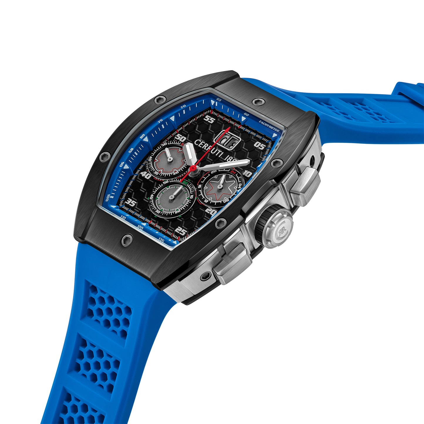 Cerruti CIWGO0042401 Ovaro Chronograph Blue Silicone Strap