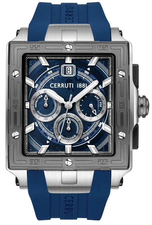 Cerruti CIWGO0072402 Odissea Chronograph Blue Silicon Strap