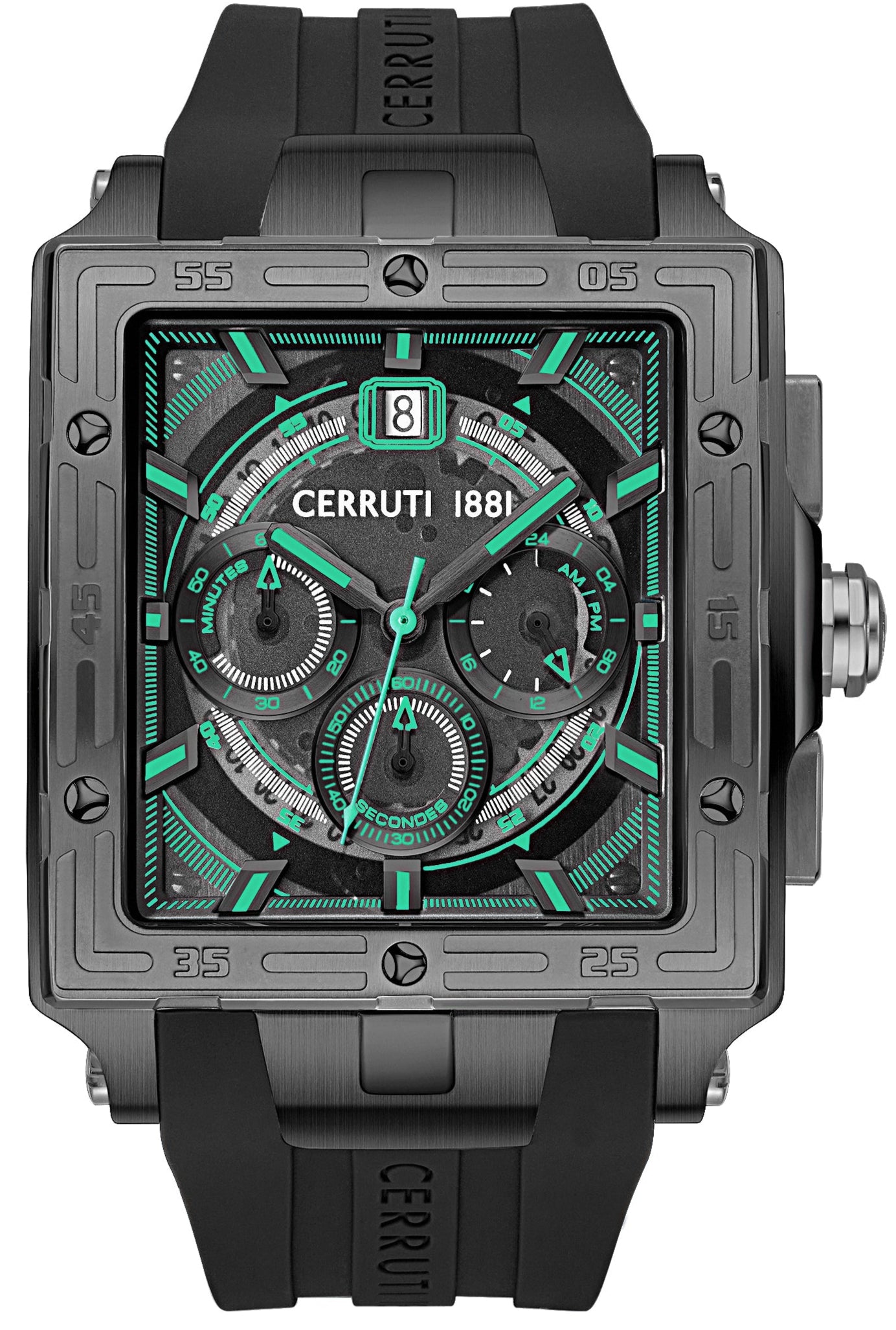 Cerruti CIWGO0072403 Odissea Chronograph Black Silicon Strap