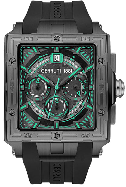 Cerruti CIWGO0072403 Odissea Chronograph Black Silicon Strap