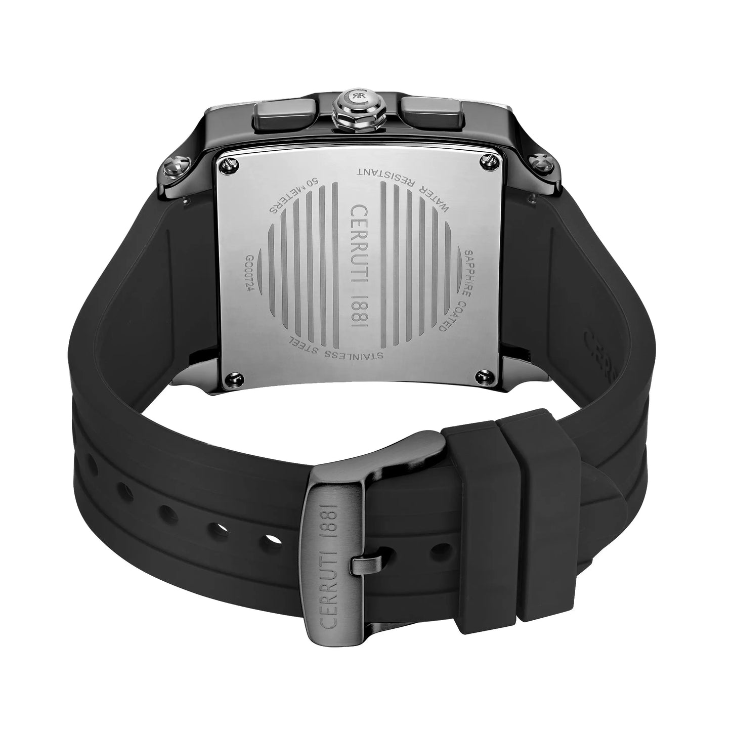 Cerruti CIWGO0072403 Odissea Chronograph Black Silicon Strap