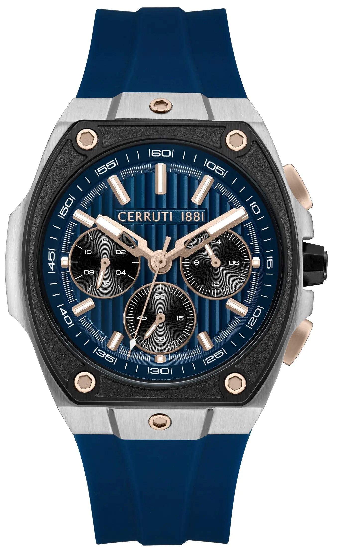 Cerruti CIWGO0085004 Cavedago Chronograph Blue Silicone Strap