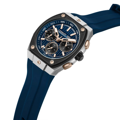Cerruti CIWGO0085004 Cavedago Chronograph Blue Silicone Strap