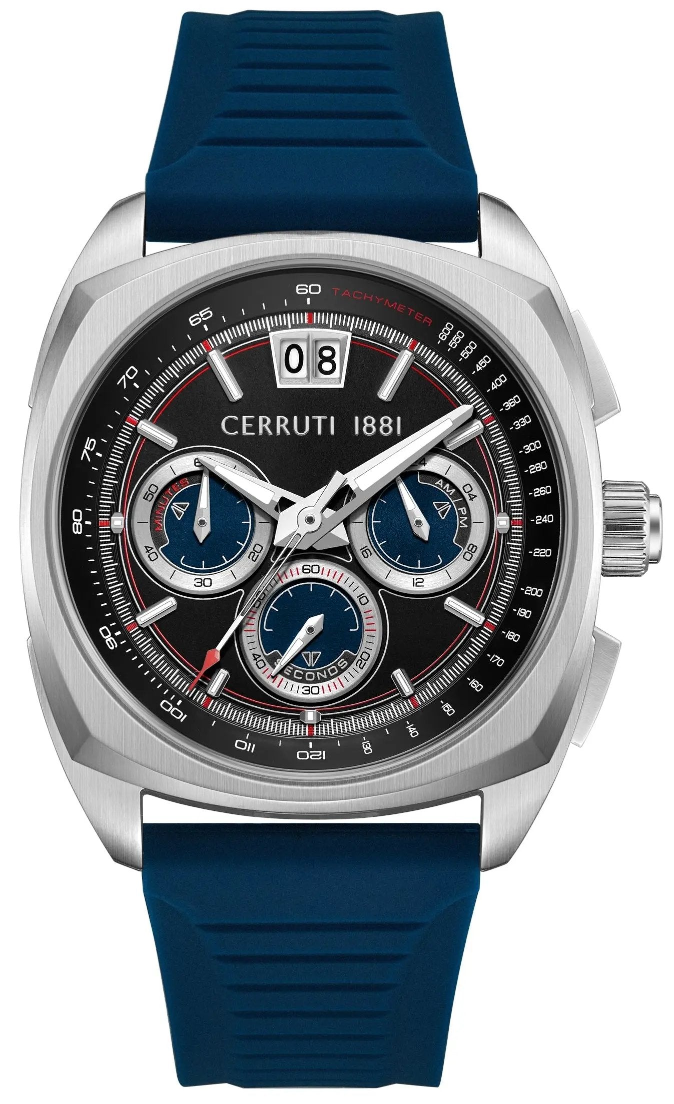 Cerruti CIWGO0085105 Cuneo Chronograph Blue Silicone Strap