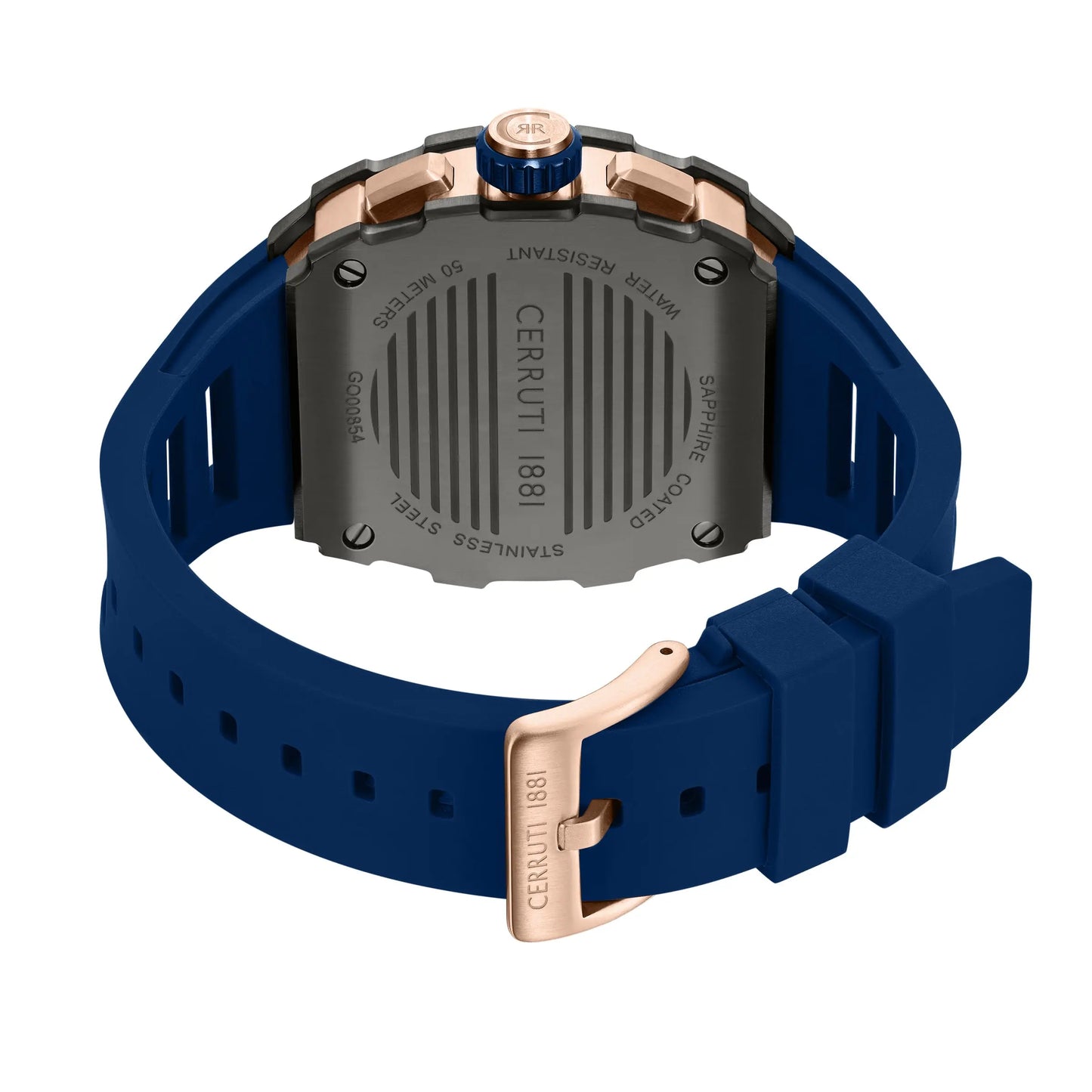 Cerruti CIWGO0085402 Gubbio Chronograph Blue Silicone Strap