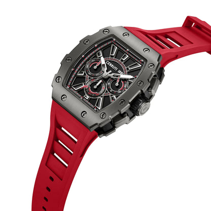 Cerruti CIWGO0085407 Gubbio Chronograph Red Silicon Strap