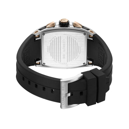 Cerruti CIWGO0096501 Belluno Chronograph Black Silicon Strap