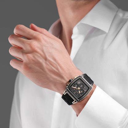 Cerruti CIWGO0096501 Belluno Chronograph Black Silicon Strap