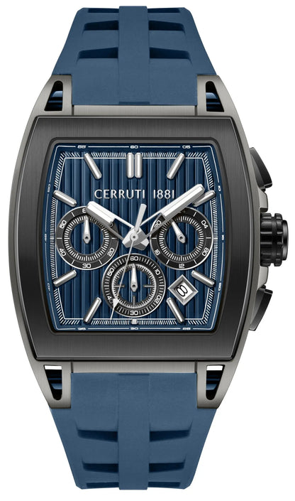 Cerruti CIWGO0096502 Belluno Chronograph Blue Silicon Strap