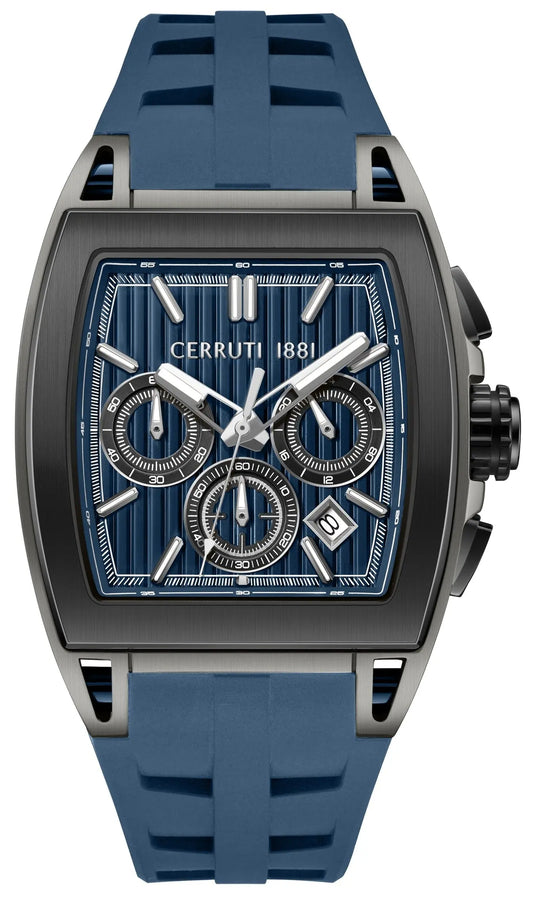 Cerruti CIWGO0096502 Belluno Chronograph Blue Silicon Strap