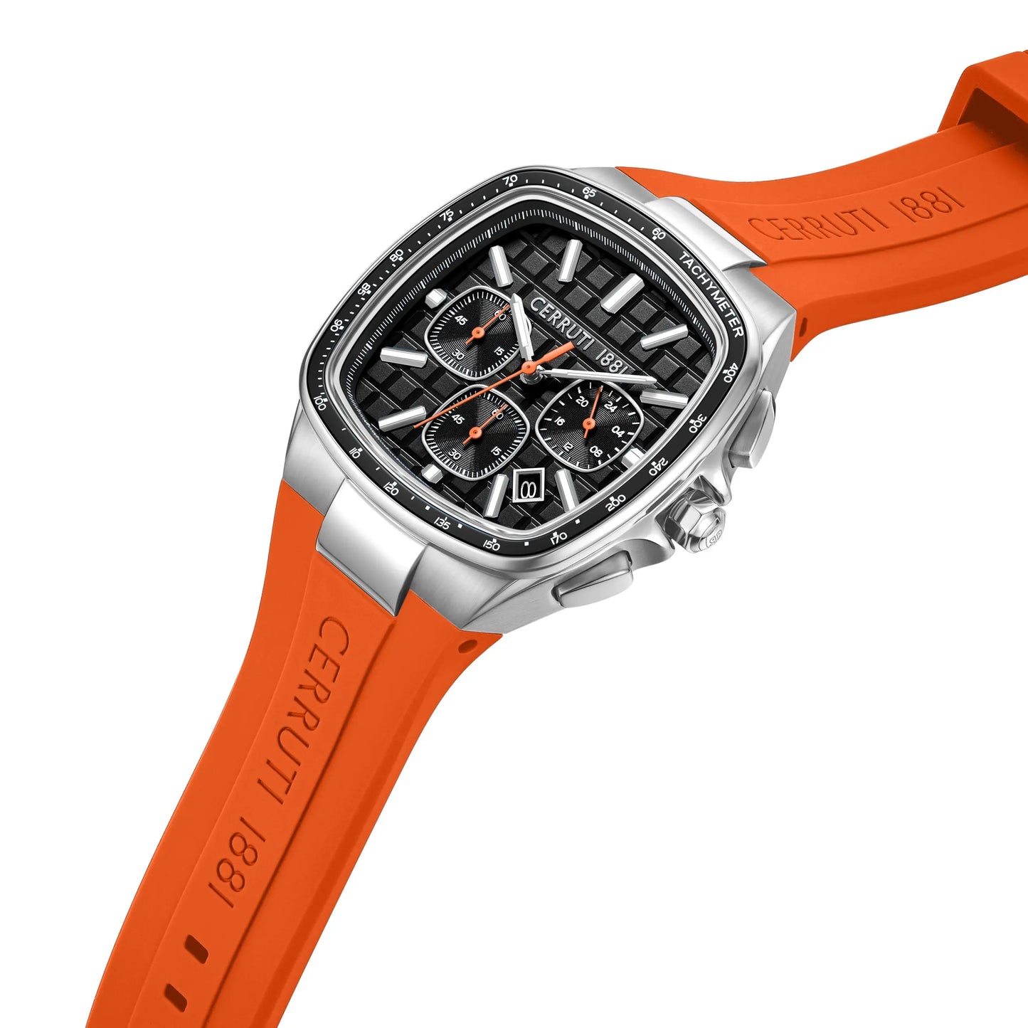 Cerruti CIWGO0102703 Casale Chronograph Orange Silicon Strap