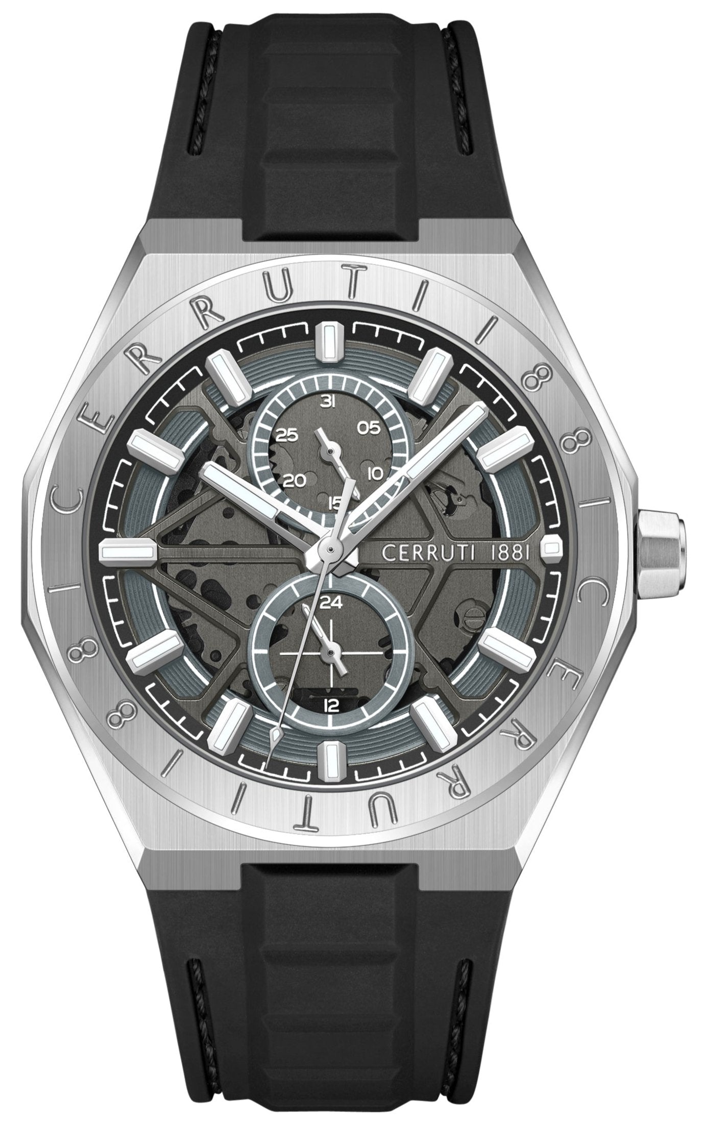 Cerruti CIWGQ0051204 Ravello Black Silicon Strap