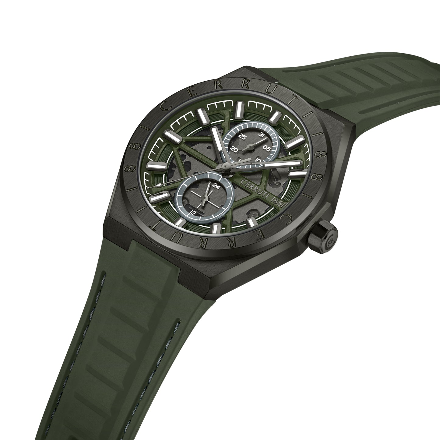 Cerruti CIWGQ0051205 Ravello Green Silicon Strap