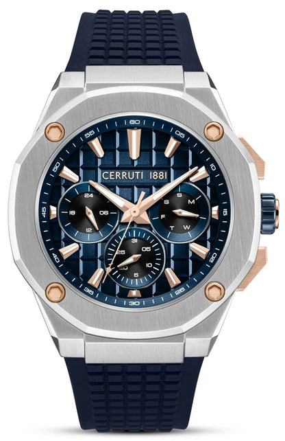 Cerruti CIWGQ0073402 Razzuolo Chronograph Blue Silicone Strap