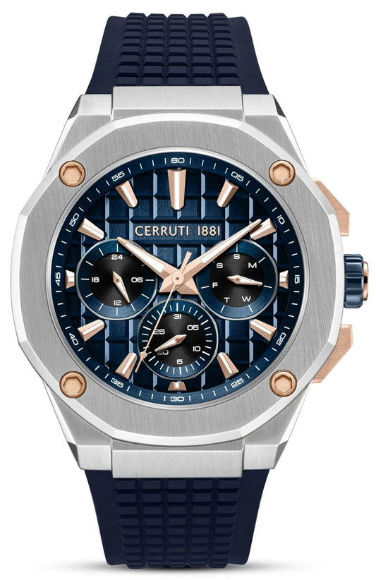 Cerruti CIWGQ0073402 Razzuolo Chronograph Blue Silicone Strap