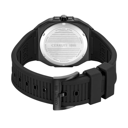 Cerruti CIWGQ0073504 Leadri Multifunction Black Silicone Strap