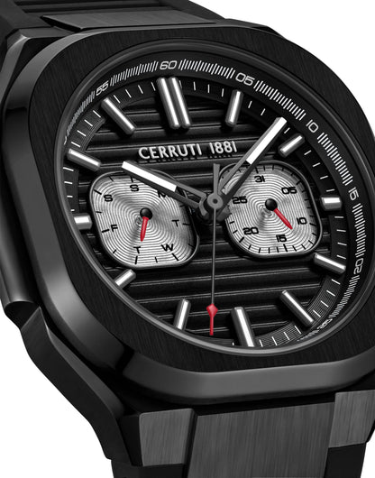 Cerruti CIWGQ0073504 Leadri Multifunction Black Silicone Strap
