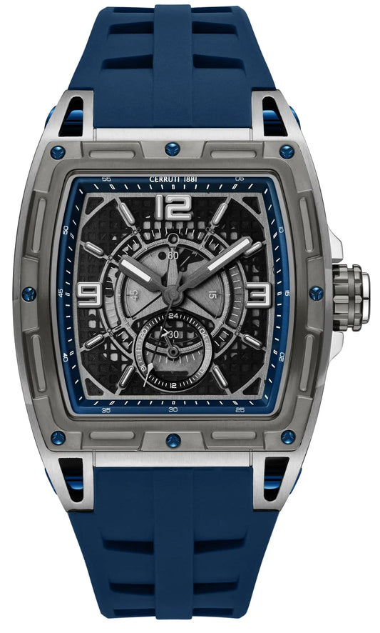 Cerruti CIWGQ0073701 Belluno Blue Silicone Strap